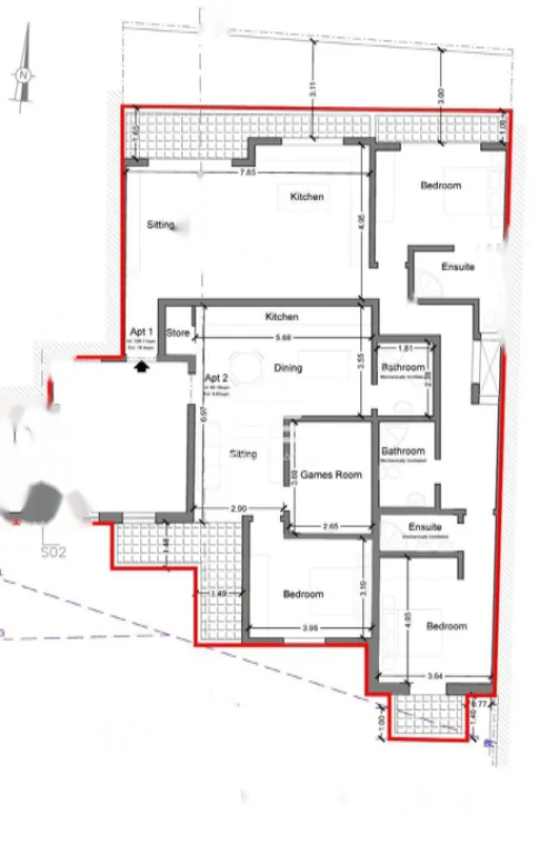 Flat in Sliema, Malta, 127 m² - picture 1