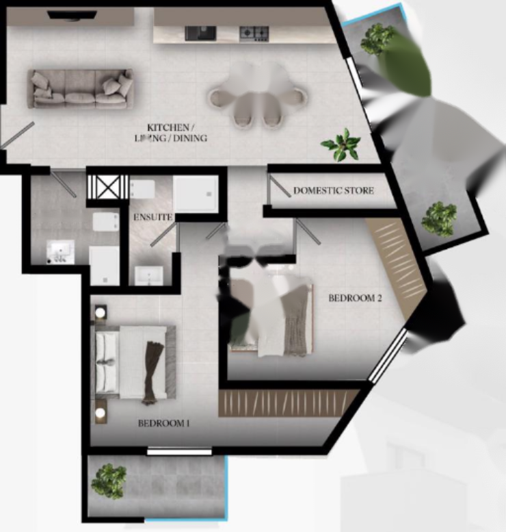 Wohnung in Qormi, Malta, 97 m² - Foto 1