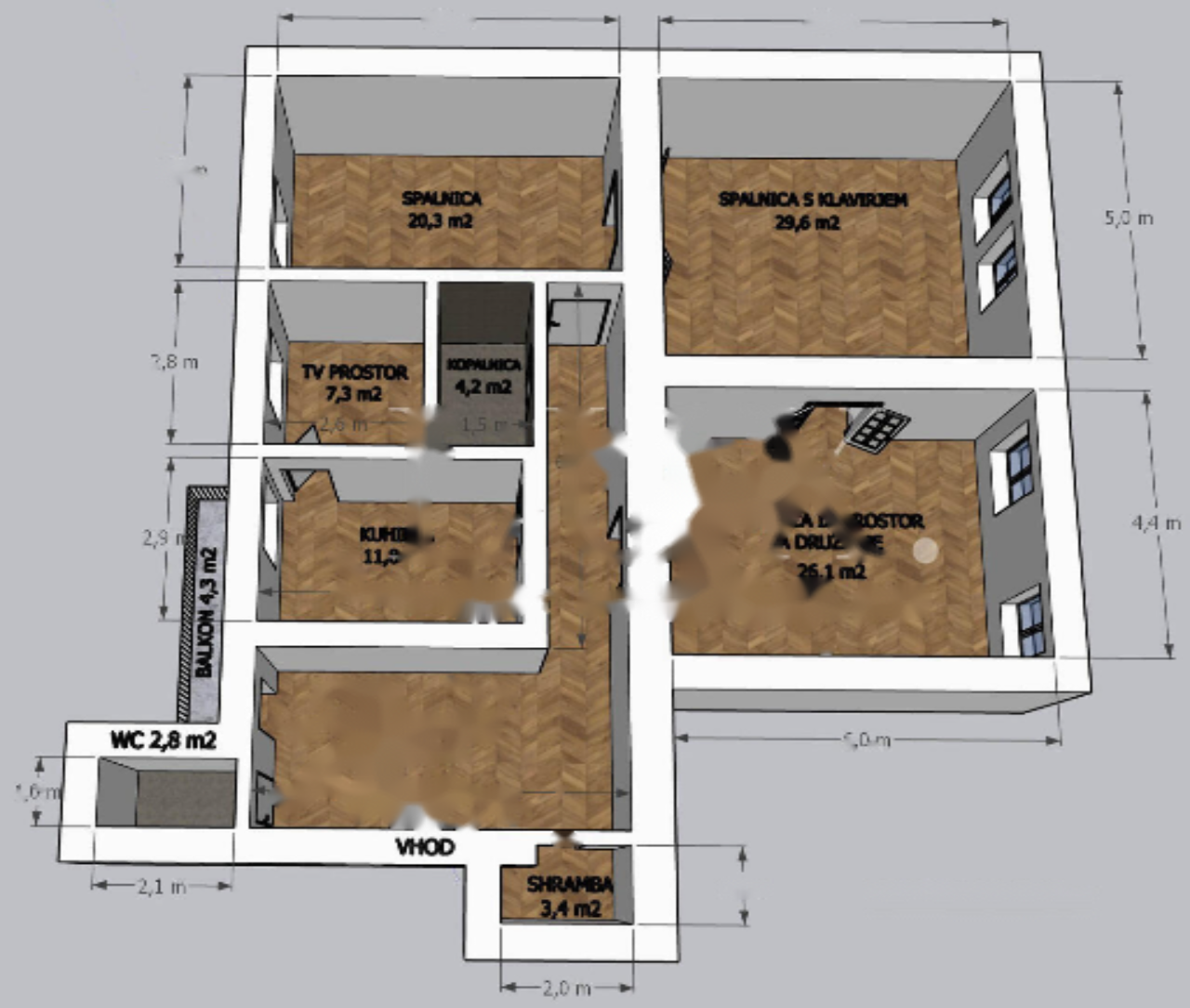 Wohnung in Ljubljana, Slowenien, 158 m² - Foto 15