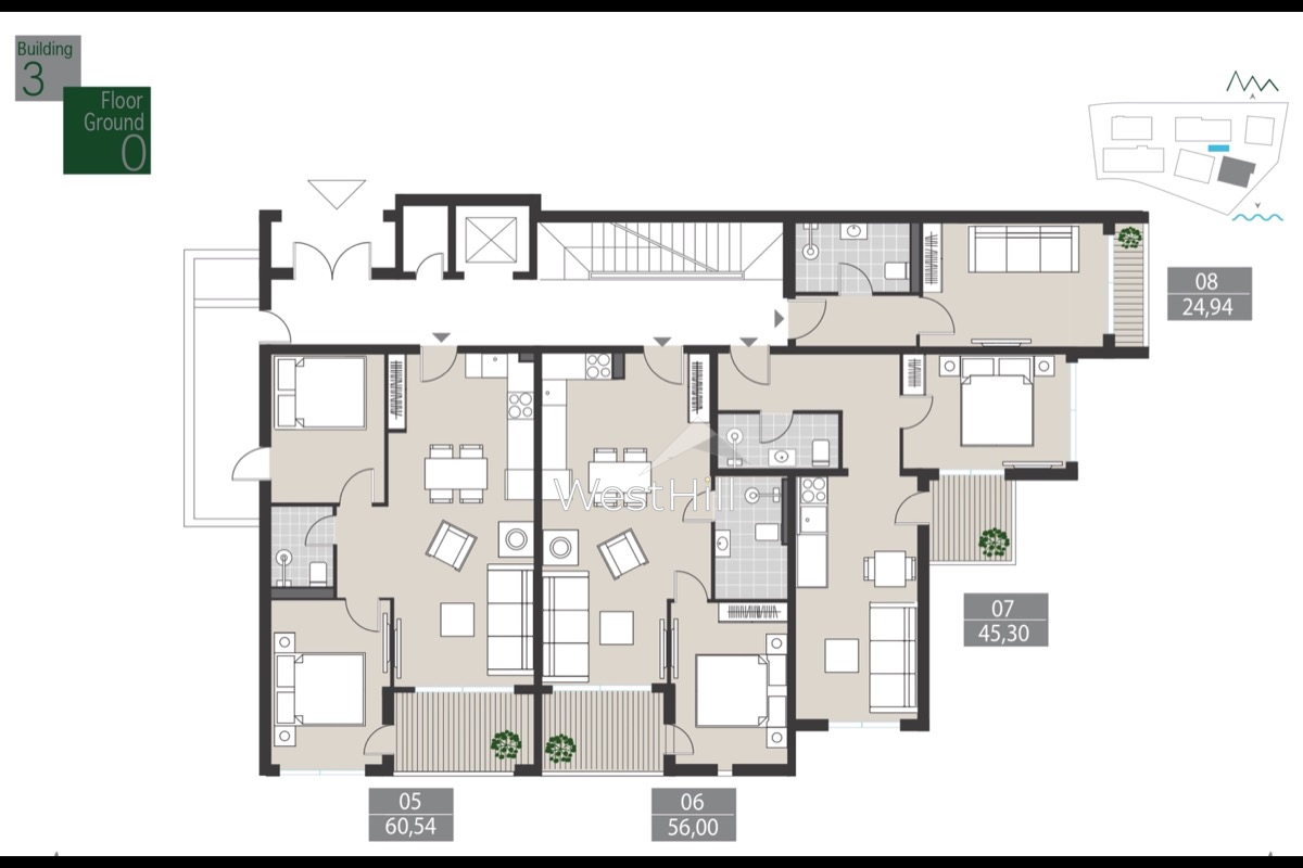Apartment in Tivat, Montenegro, 24 m² - Foto 9