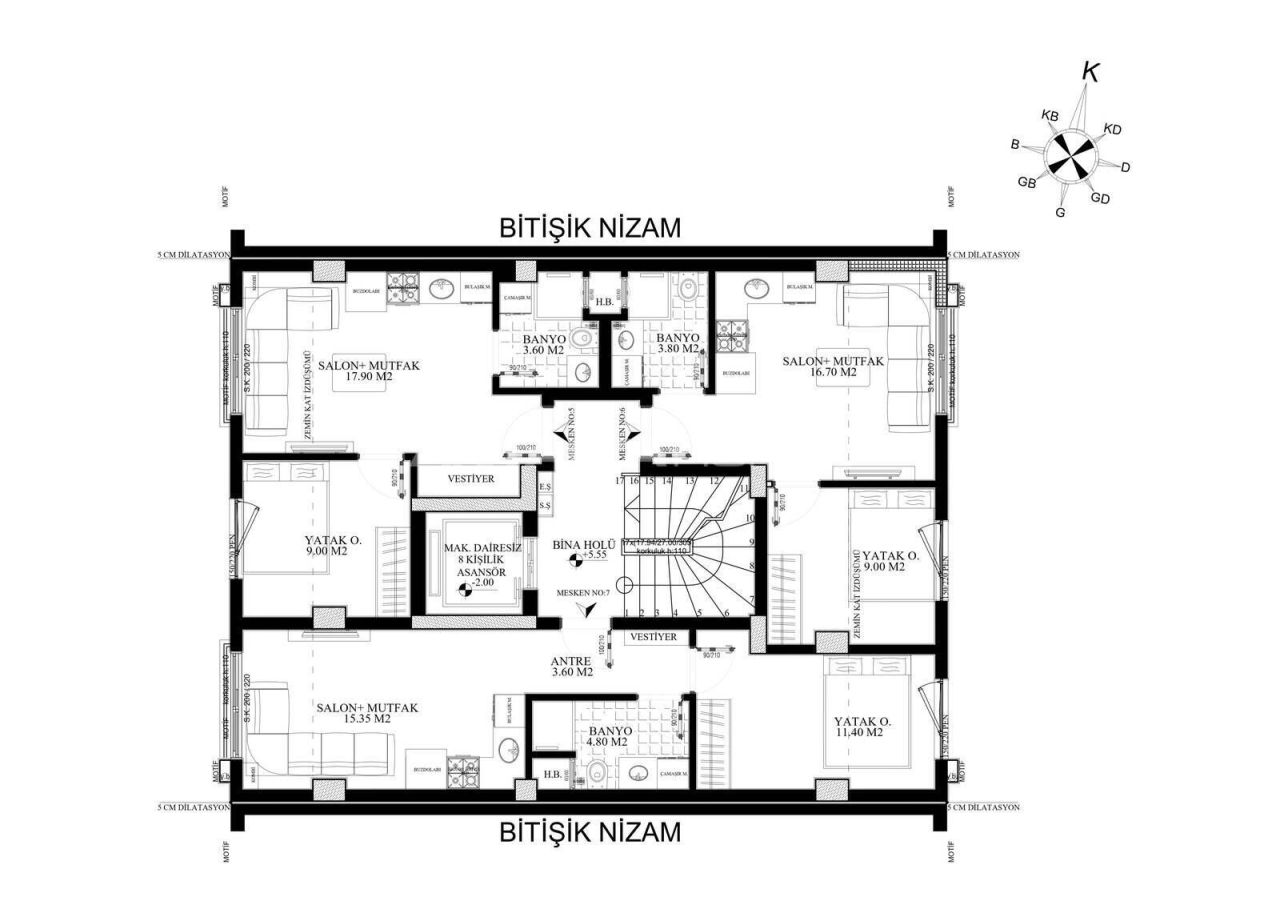 Apartment in Antalya, Türkei, 40 m² - Foto 6