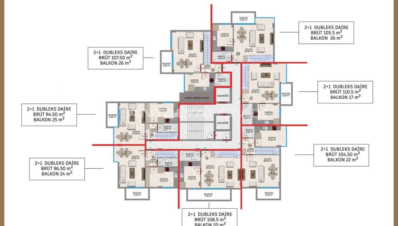Penthouse in Alanya, Turkey, 120 m² - picture 12
