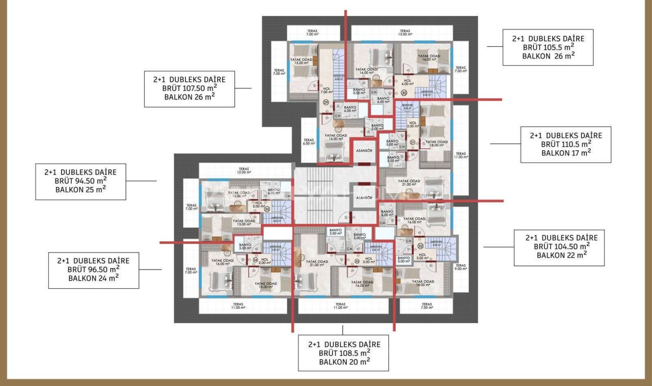 Penthouse in Alanya, Turkey, 120 m² - picture 13