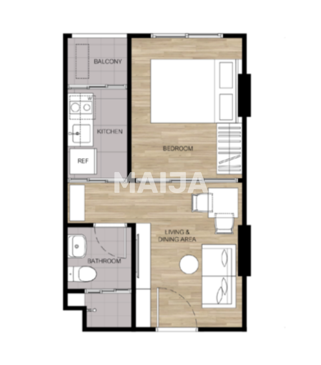 Apartment on Phuket Island, Thailand, 28 m² - picture 2