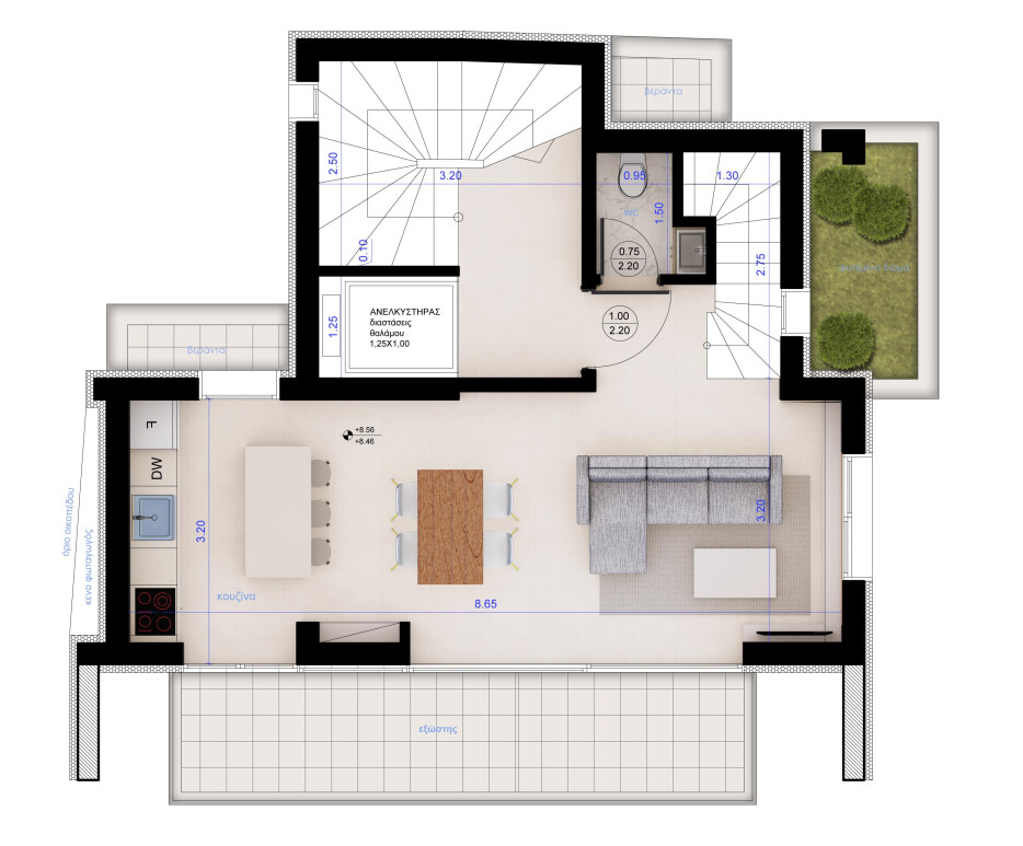 Maisonette in Thessaloniki, Greece, 113 m² - picture 3