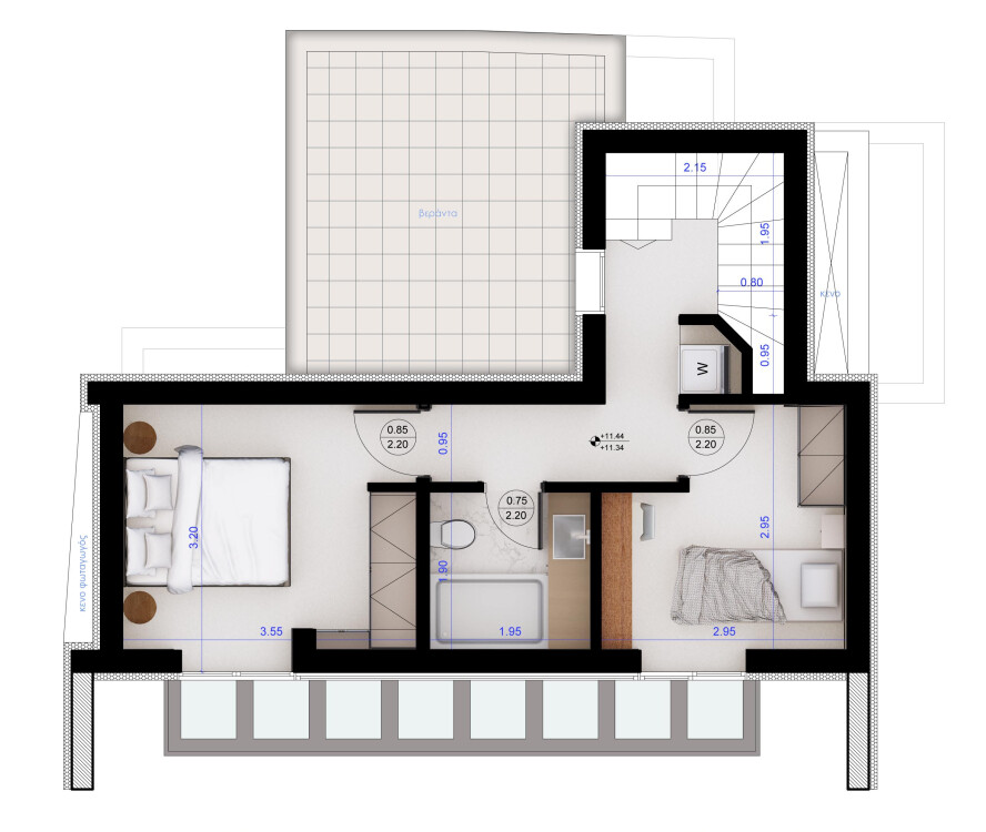 Maisonette in Thessaloniki, Greece, 113 m² - picture 4