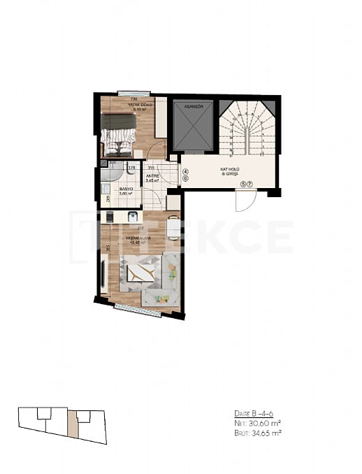 Appartement à Istanbul, Turquie, 126 m² - image 5