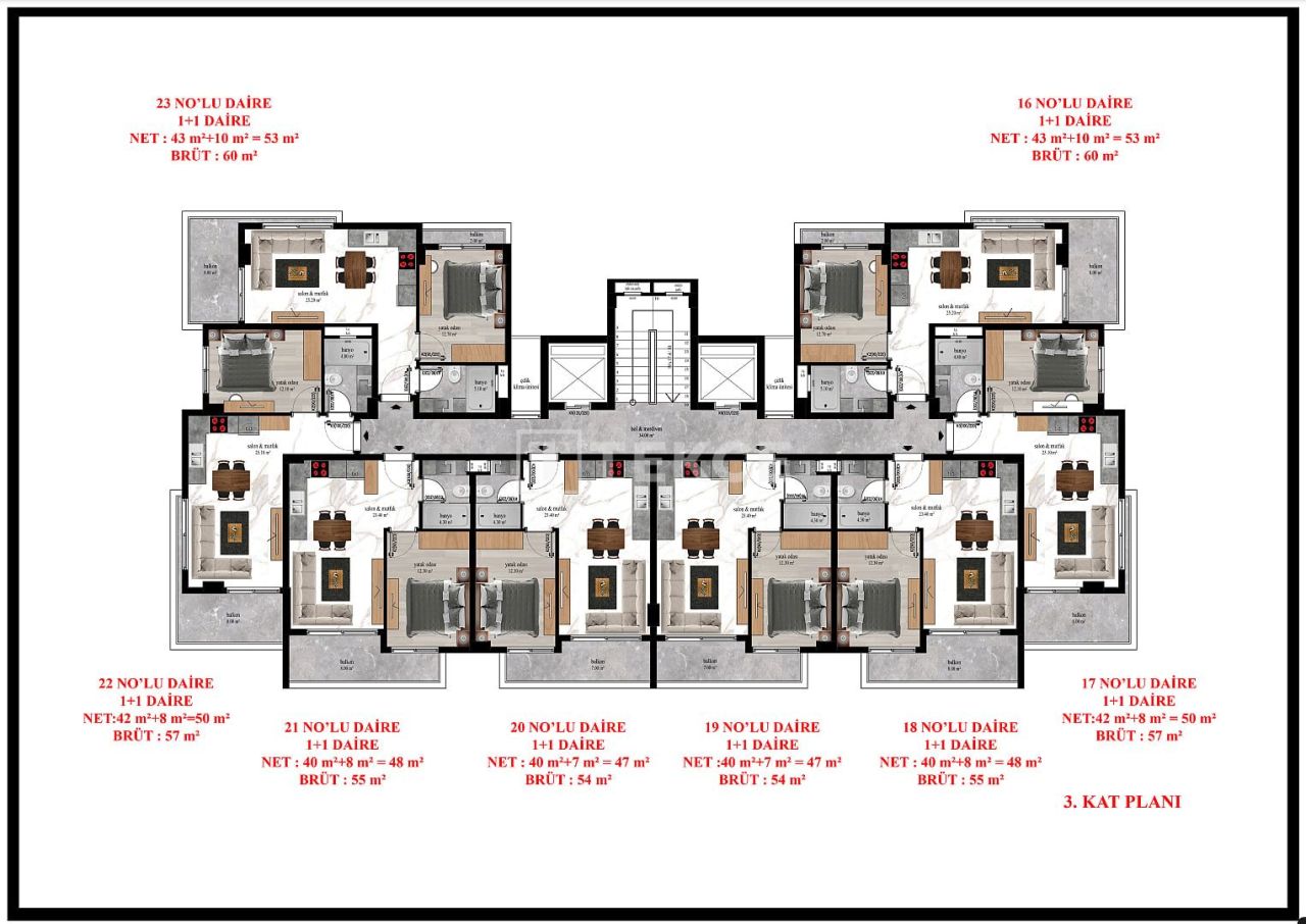 Ático en Alanya, Turquia, 124 m² - imagen 12