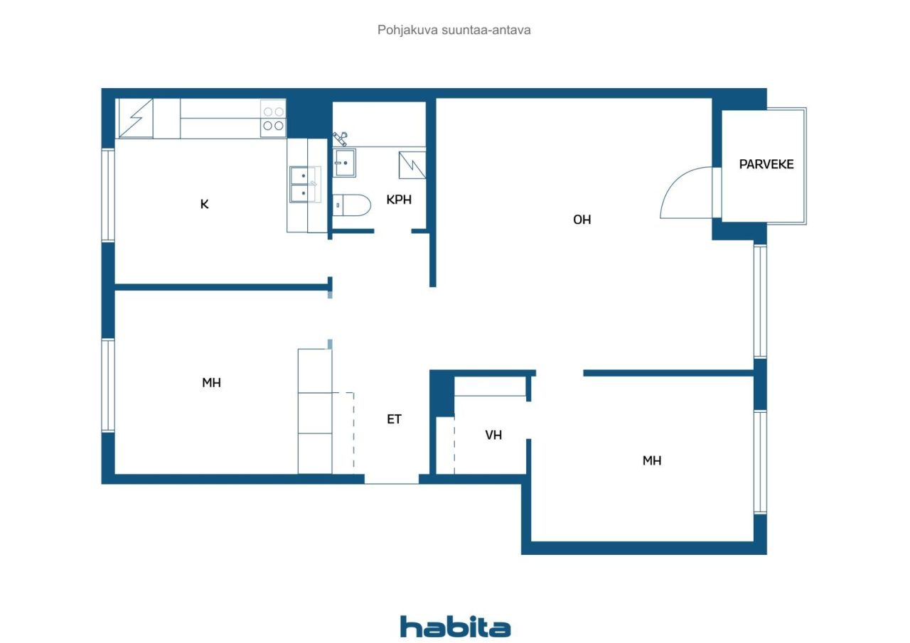 Apartment in Tampere, Finland, 63.5 m² - picture 2
