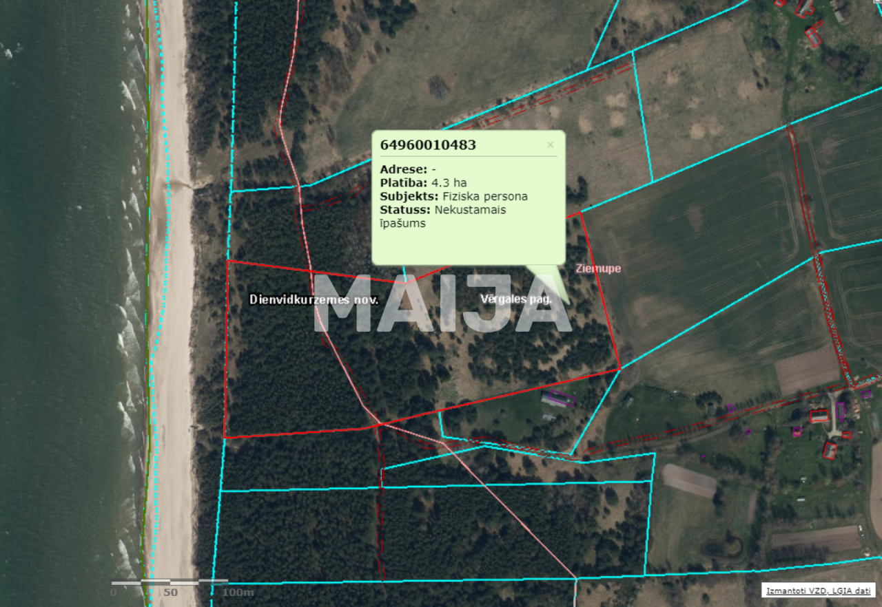 Terrain Ziemupe, Lettonie, 42 981 m² - image 3