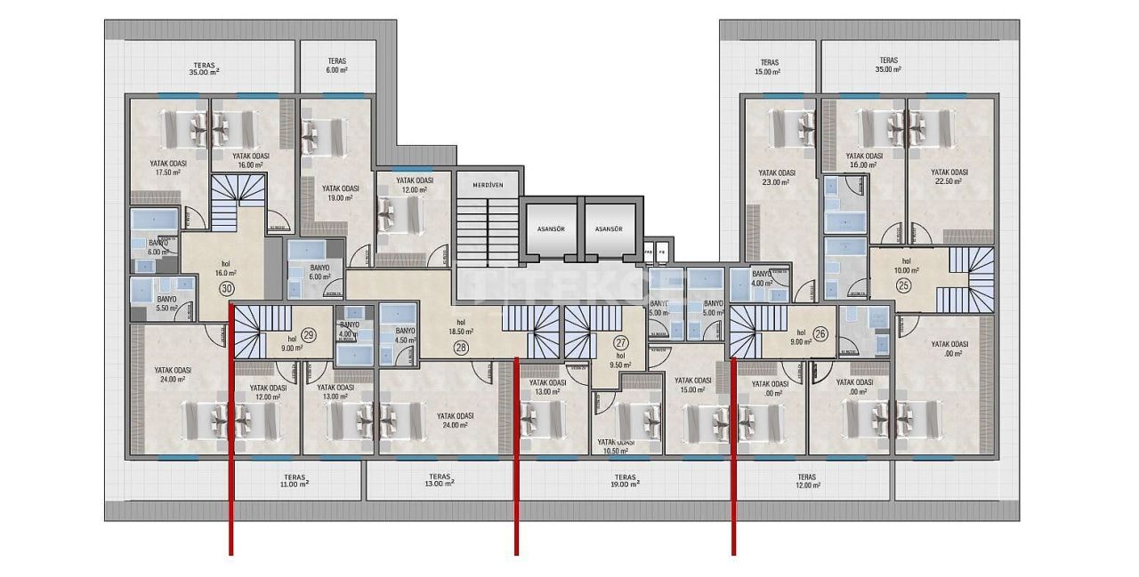 Appartamenti a Alanya, Turchia, 136 m² - foto 17