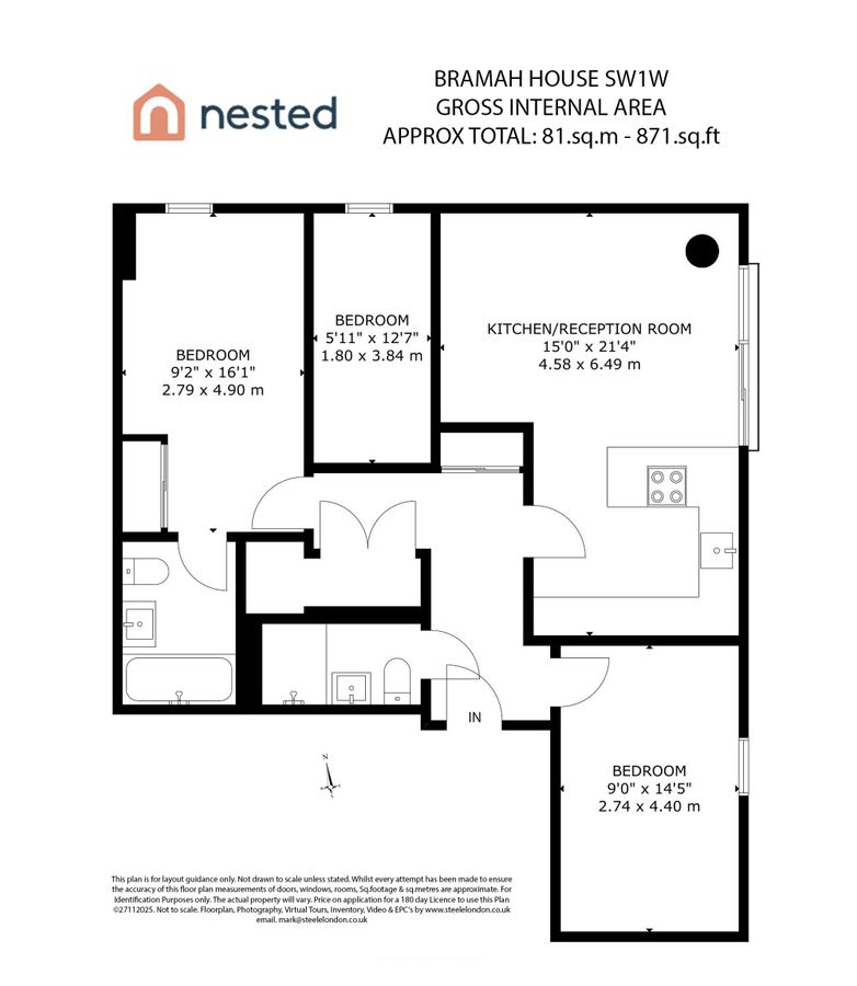 Flat in London, United Kingdom, 81 m² - picture 14