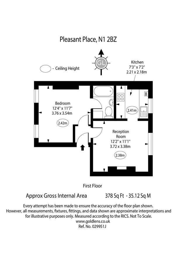 Flat in London, United Kingdom, 35 m² - picture 15