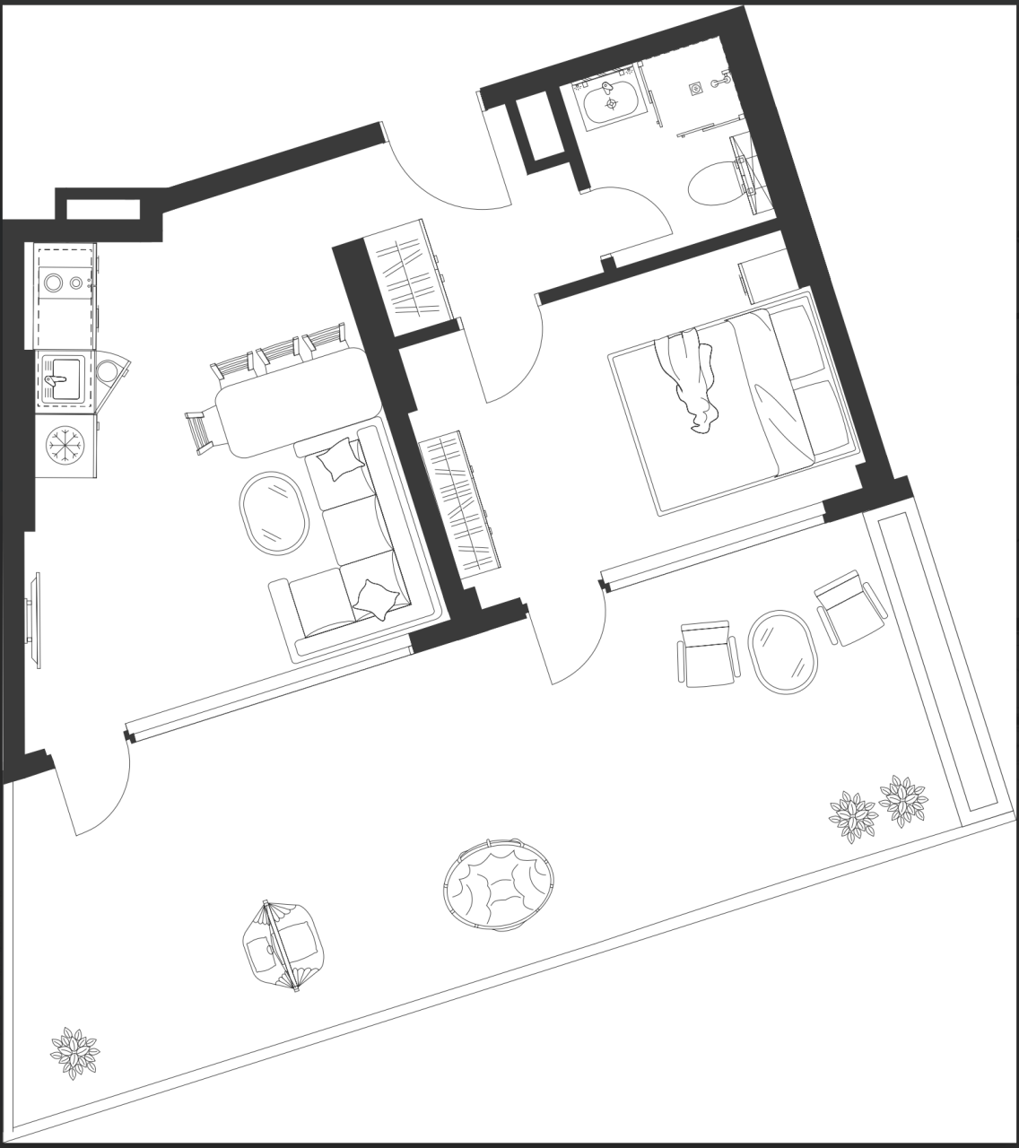 Wohnung in Batumi, Georgien, 63.1 m² - Foto 2