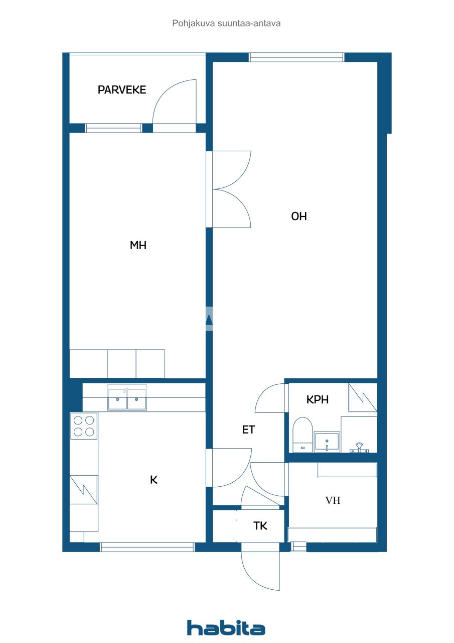 Apartment in Vantaa, Finland, 55.5 m² - picture 2