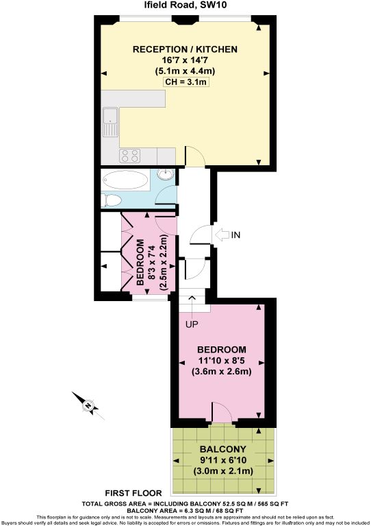 Flat in London, United Kingdom, 47 m² - picture 9