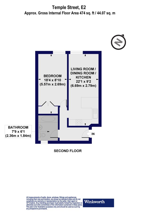 Flat in London, United Kingdom, 44 m² - picture 13