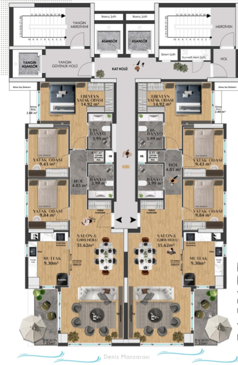Piso en Antalya, Turquia, 177 m² - imagen 17