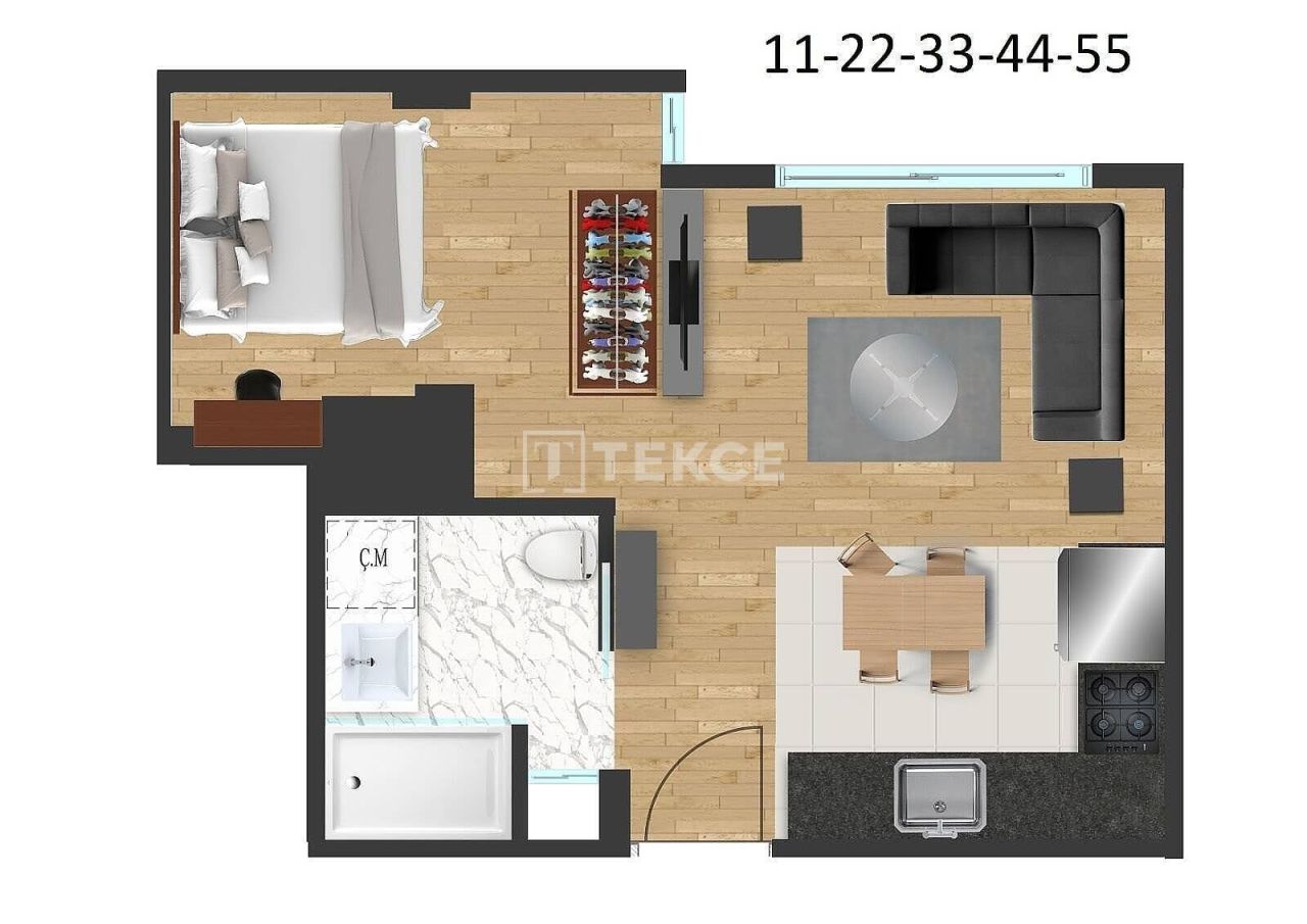Apartamento en Estambul, Turquia, 52 m² - imagen 19