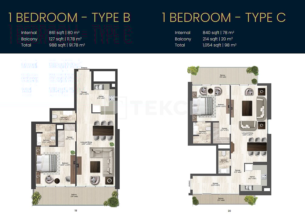 Apartment Business Bay, UAE, 92 m² - picture 14
