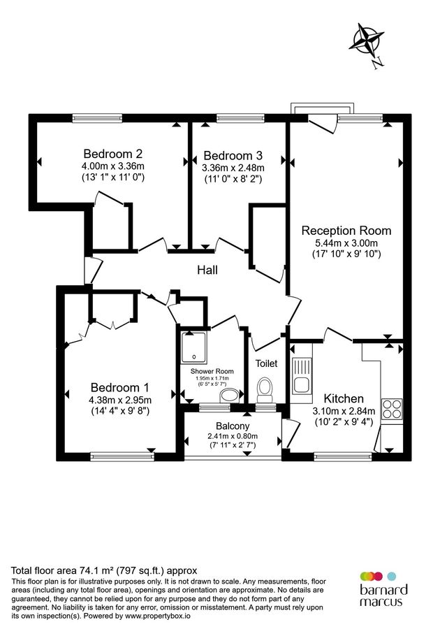 Wohnung in London, Großbritannien, 74 m² - Foto 11