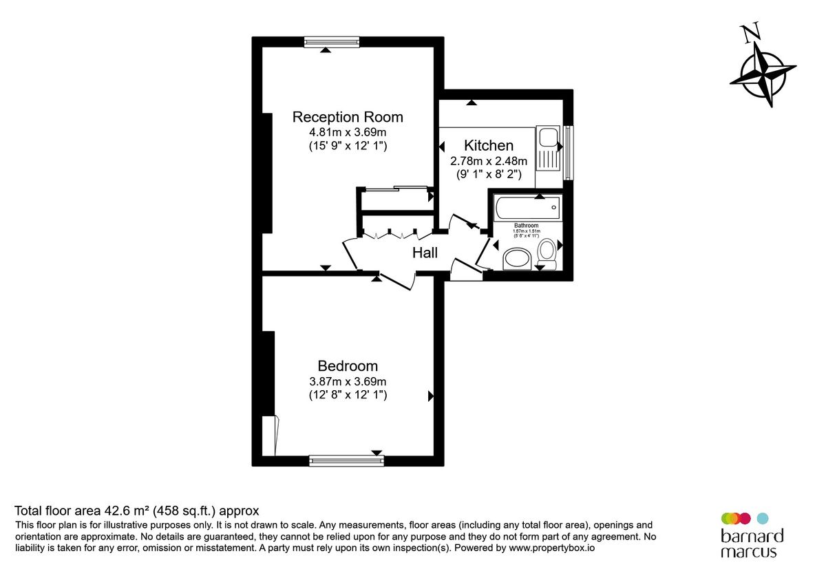 Wohnung in London, Großbritannien, 43 m² - Foto 17