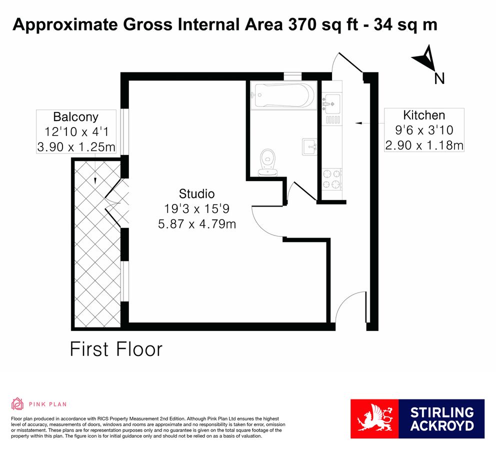 Wohnung in London, Großbritannien, 34 m² - Foto 18