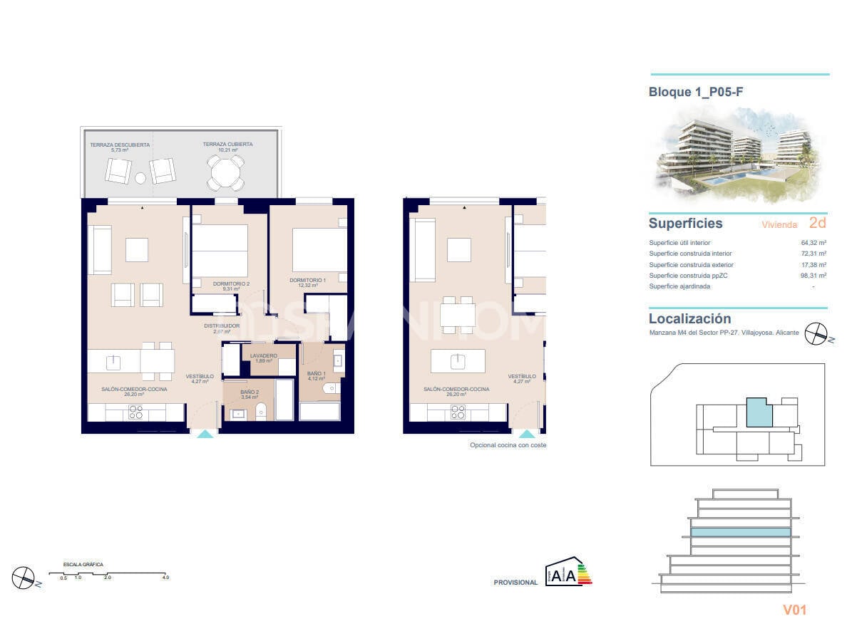 Apartment in Villajoyosa, Spain, 80 m² - picture 14