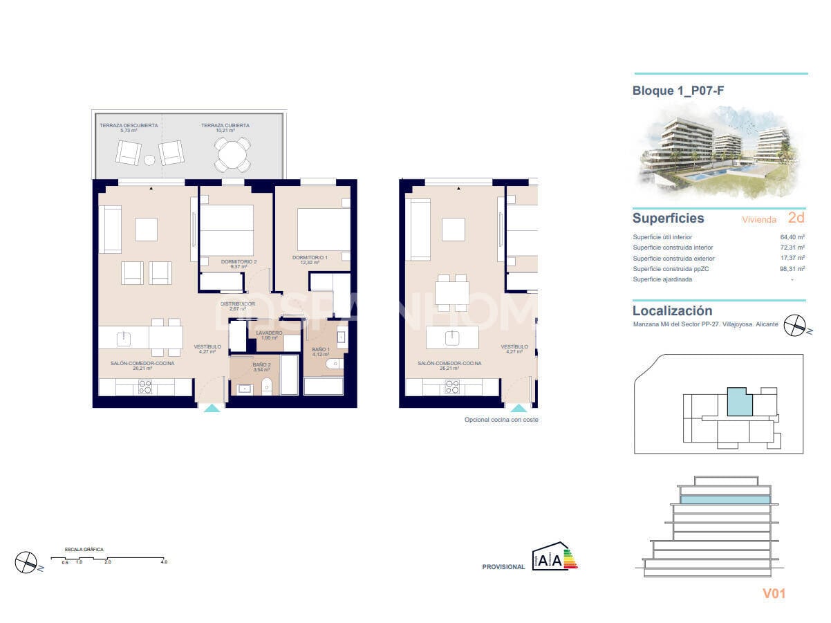 Penthouse in Villajoyosa, Spain, 130 m² - picture 17