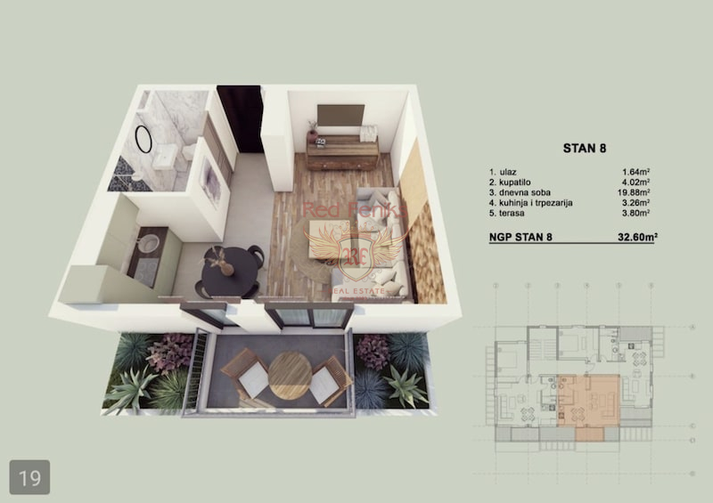 Appartamento a Kotor, Montenegro, 41 m² - foto 17