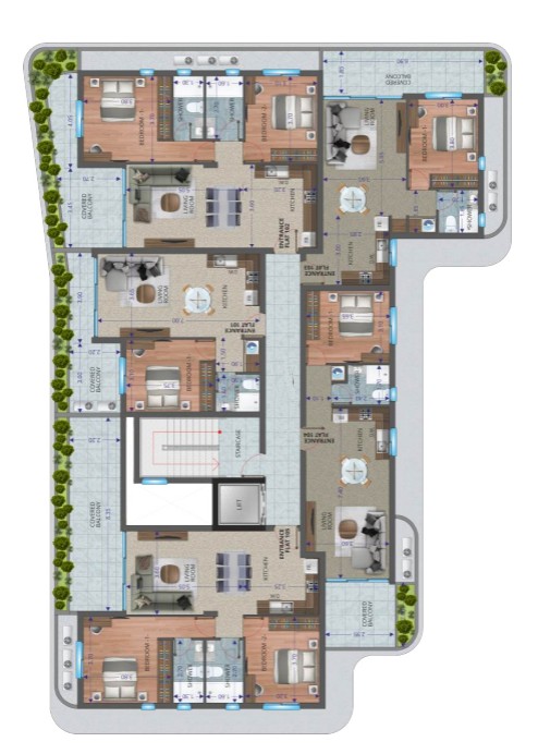Appartamenti a Larnaca, Cipro, 61 m² - foto 1