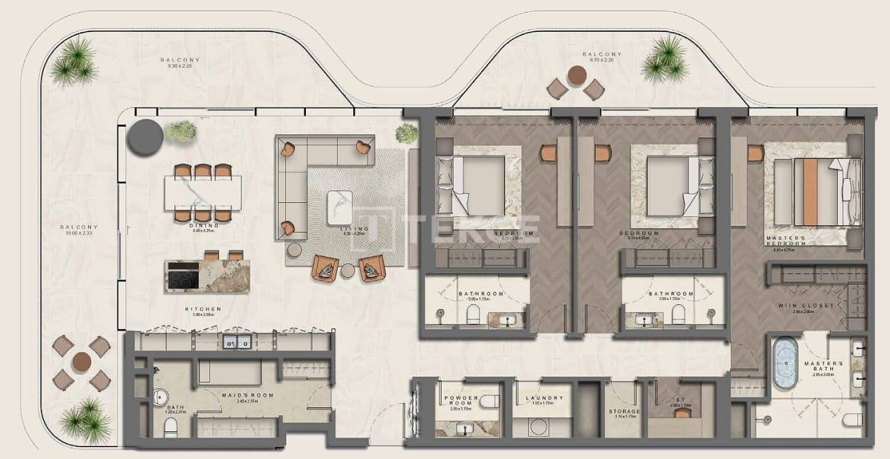 Attico Saadiyat Island, EAU, 1 284 m² - foto 11