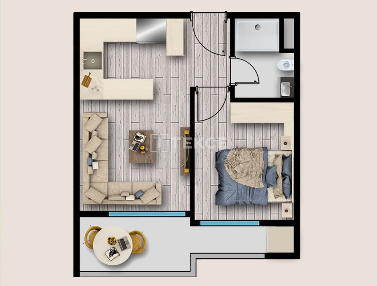 Appartamenti Mezitli, Turchia, 45 m² - foto 19