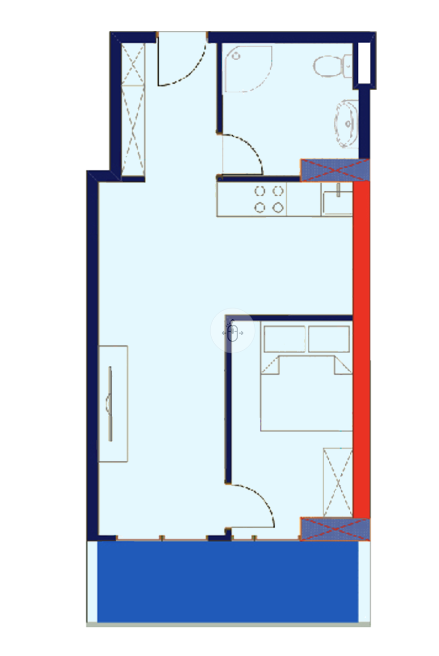 Wohnung in Batumi, Georgien, 43.7 m² - Foto 2