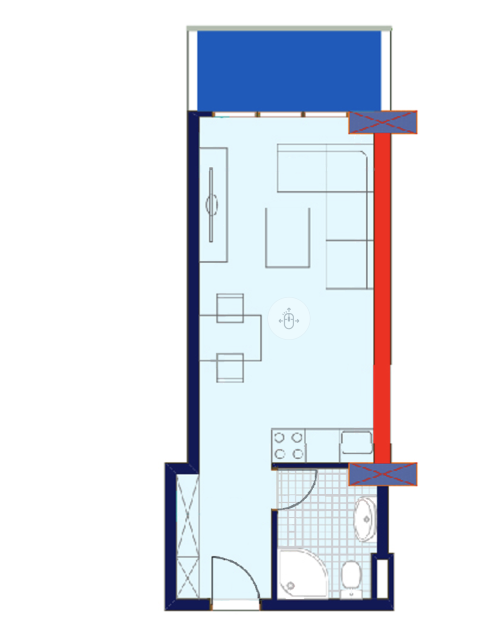 Flat in Batumi, Georgia, 33.7 m² - picture 2