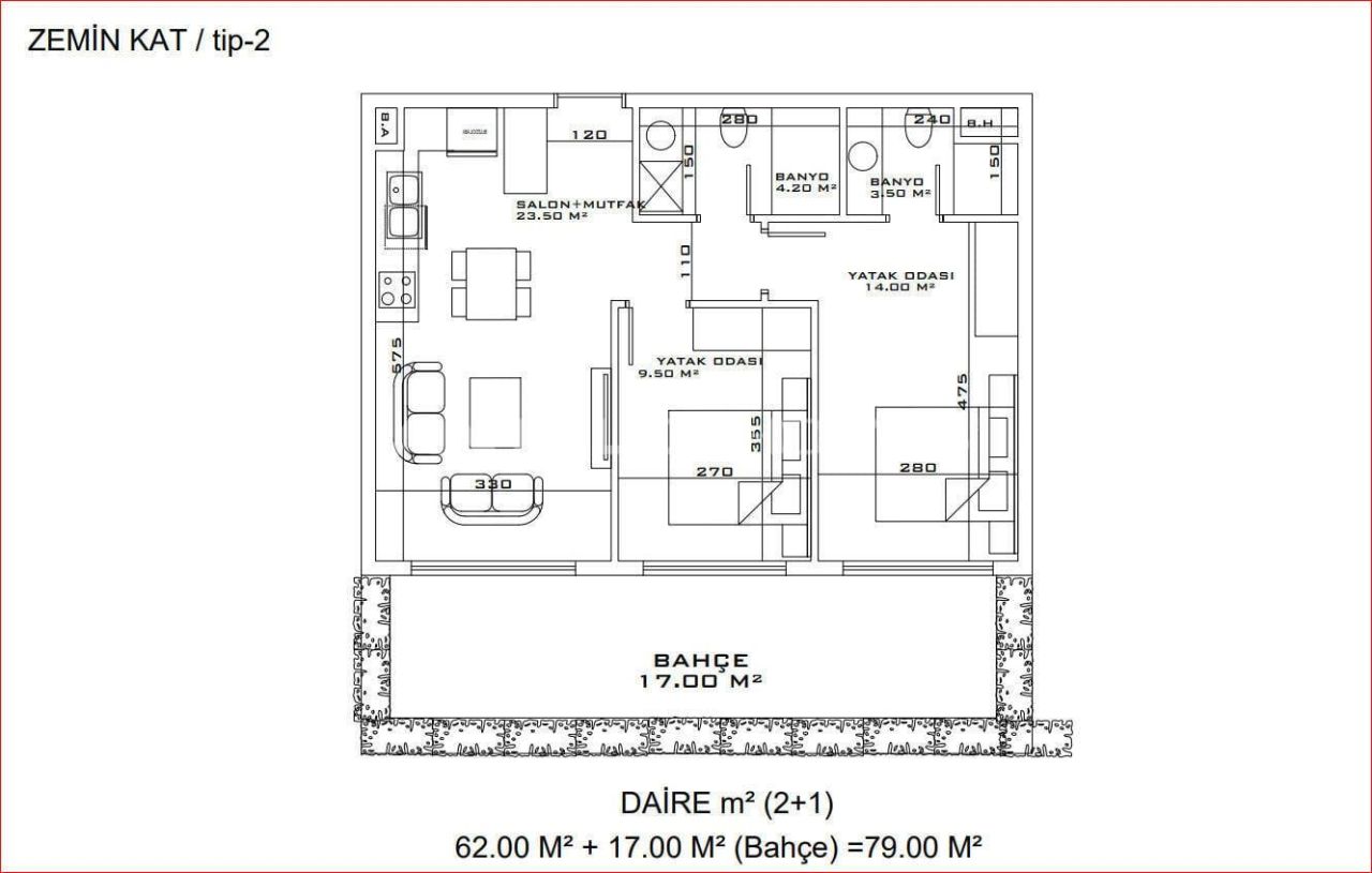 Apartment in Antalya, Türkei, 126 m² - Foto 17