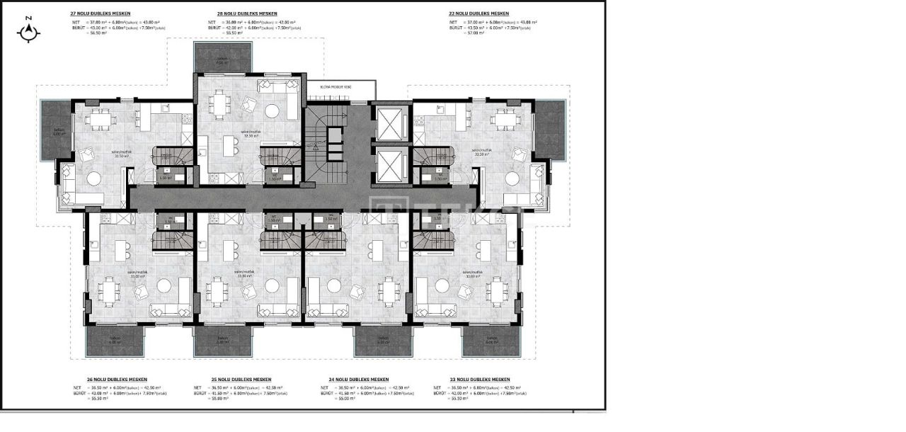 Apartment in Alanya, Türkei, 55 m² - Foto 19