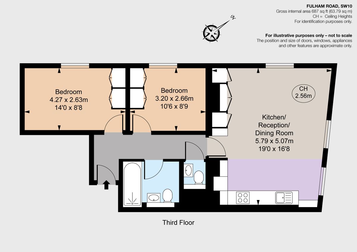 Wohnung in London, Großbritannien, 64 m² - Foto 11