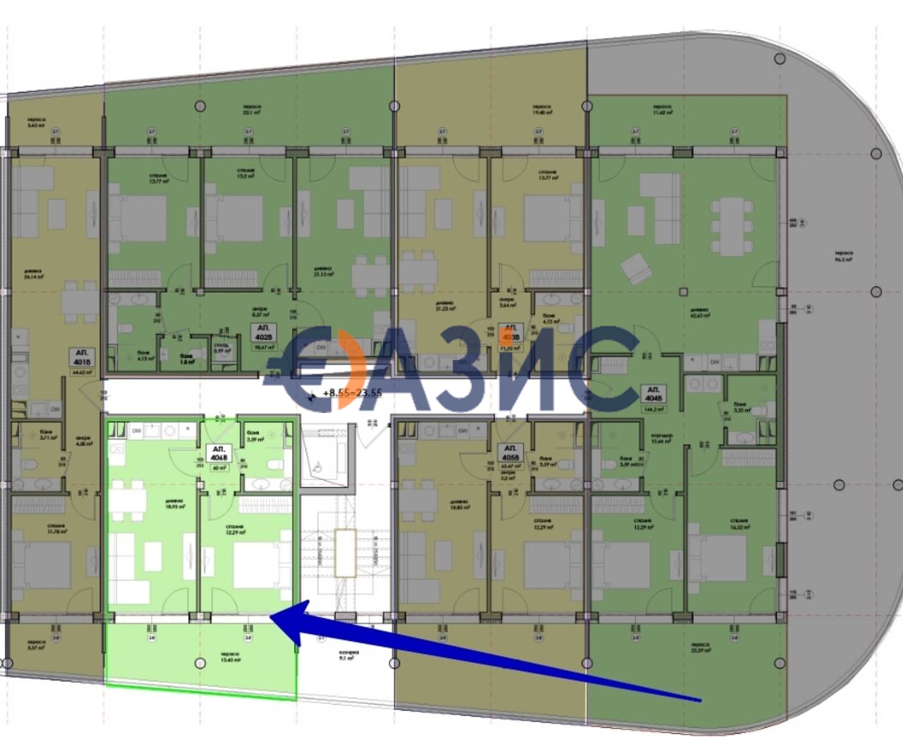 Apartment in Nessebar, Bulgarien, 68.8 m² - Foto 6