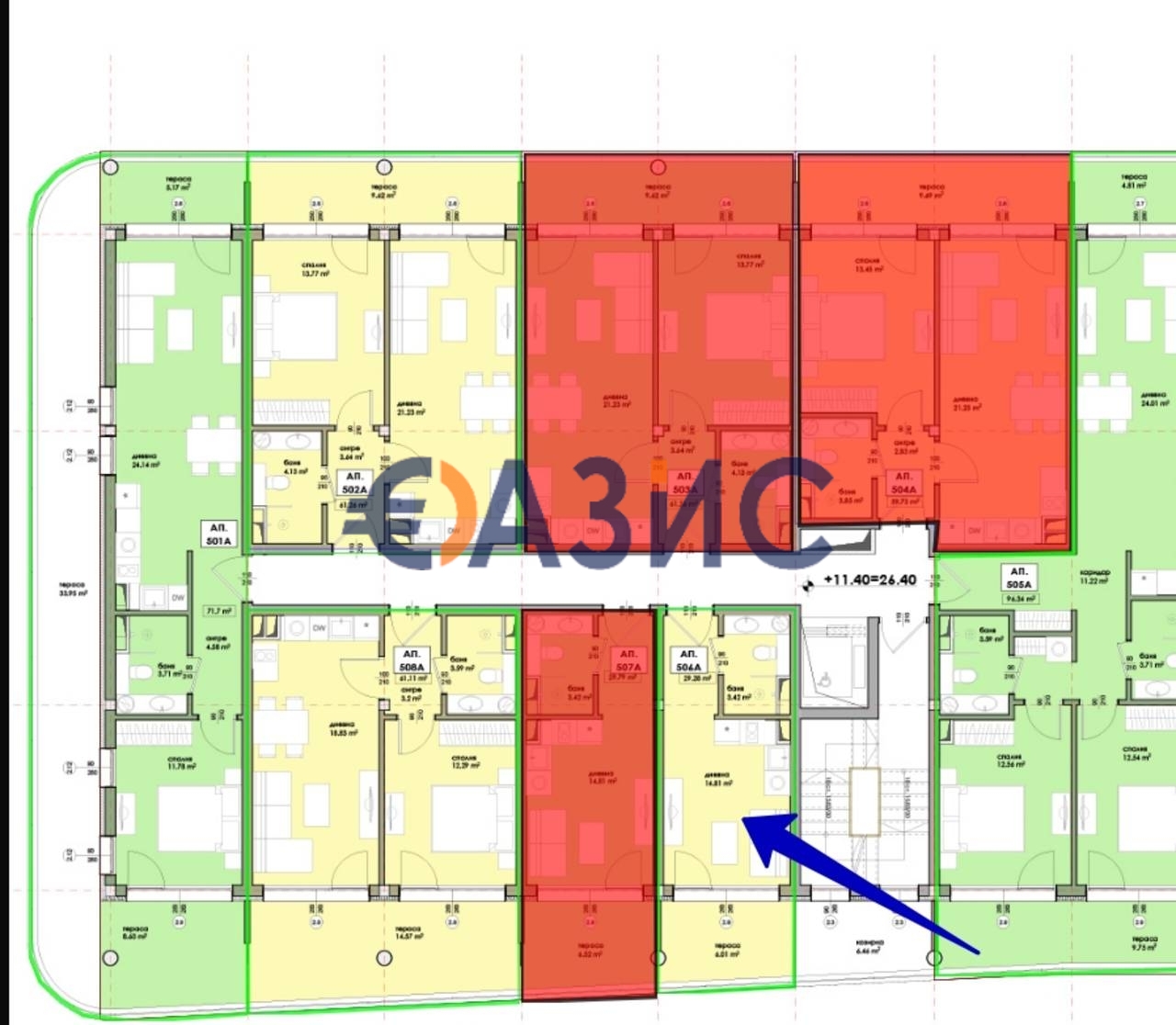 Apartment in Nessebar, Bulgarien, 33.6 m² - Foto 8