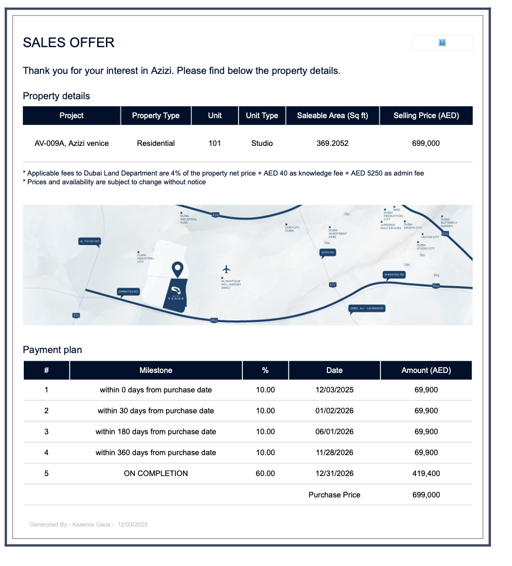 Flat in Dubai, UAE, 40 m² - picture 4