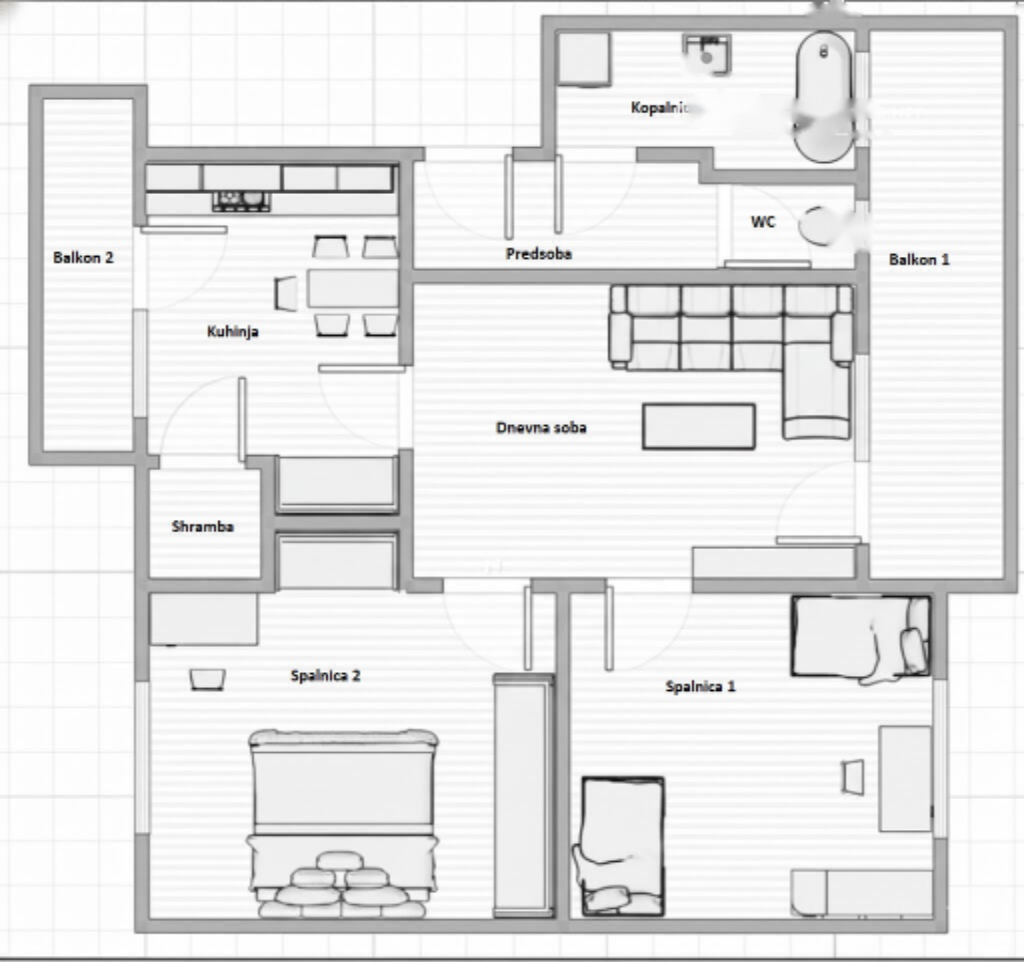 Appartamento a Lubiana, Slovenia, 88 m² - foto 2