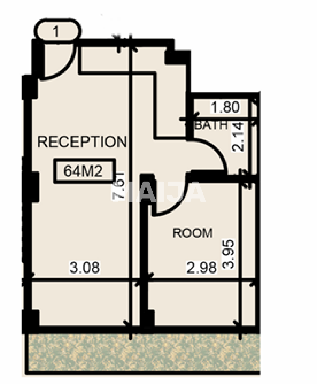 Apartment in Hurghada, Egypt, 64 m² - picture 2