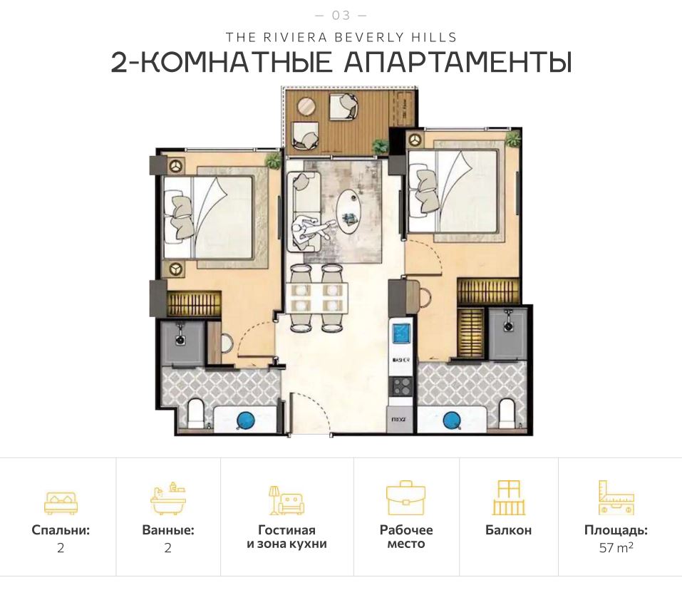 Apartment in Pattaya, Thailand, 28 m² - picture 12