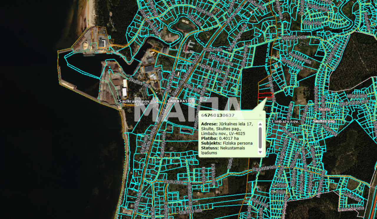Terrain Skulte, Lettonie, 4 017 m² - image 2