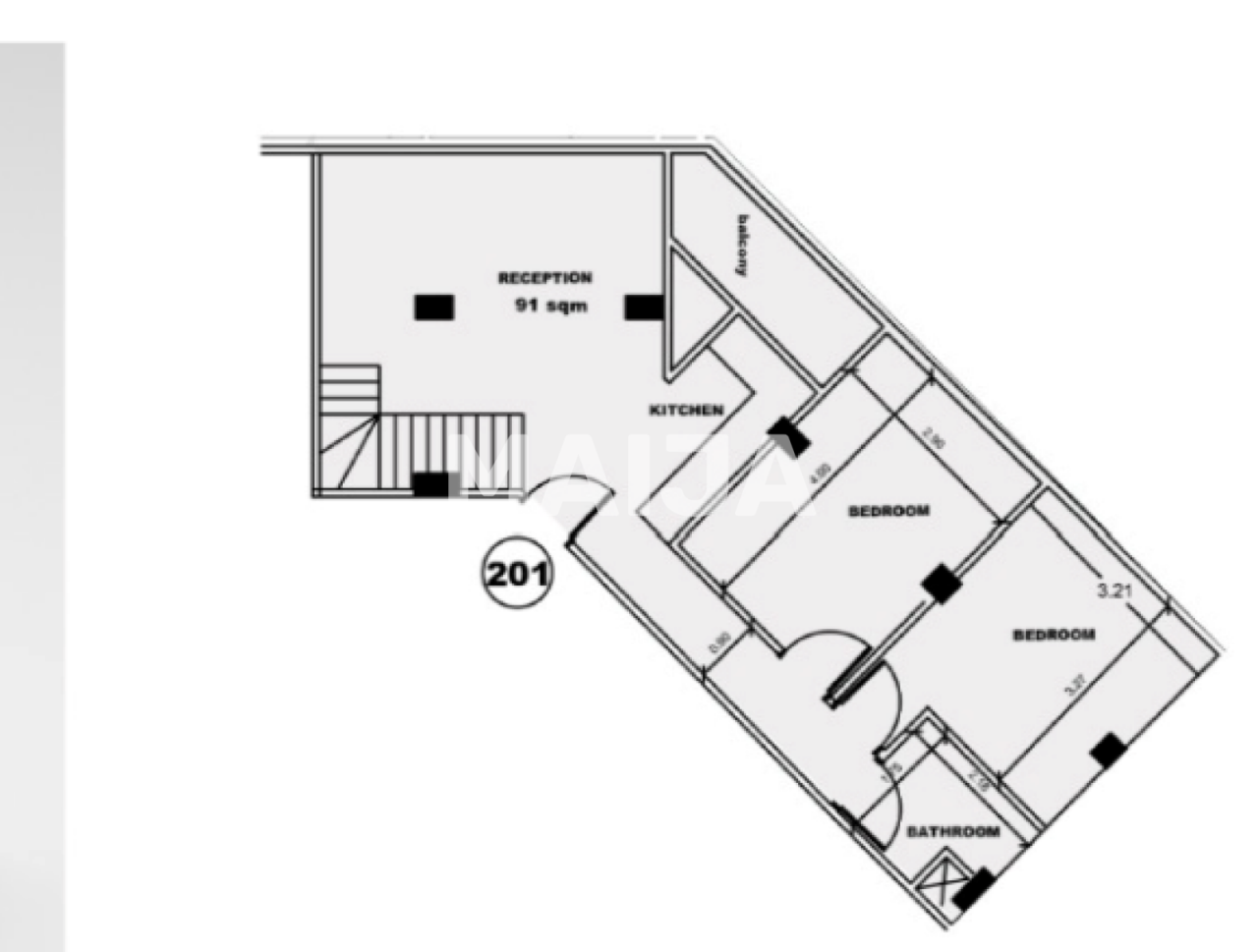 Apartment in Hurghada, Egypt, 91 m² - picture 2