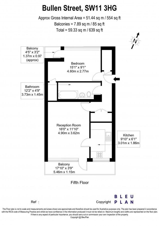 Piso en Londres, Reino Unido, 51 m² - imagen 2