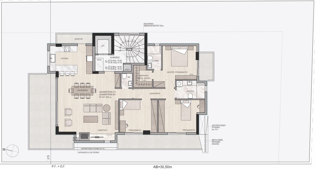 Flat in Attica, Greece, 122 m² - picture 7