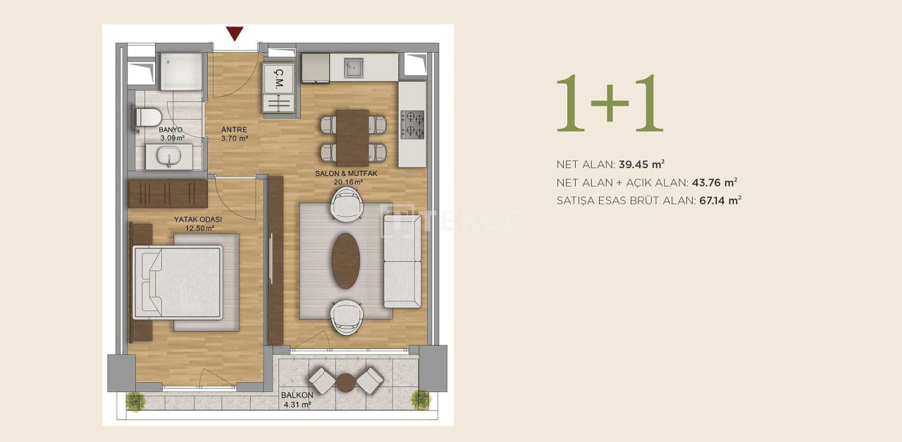 Appartement à Ankara, Turquie, 123 m² - image 13
