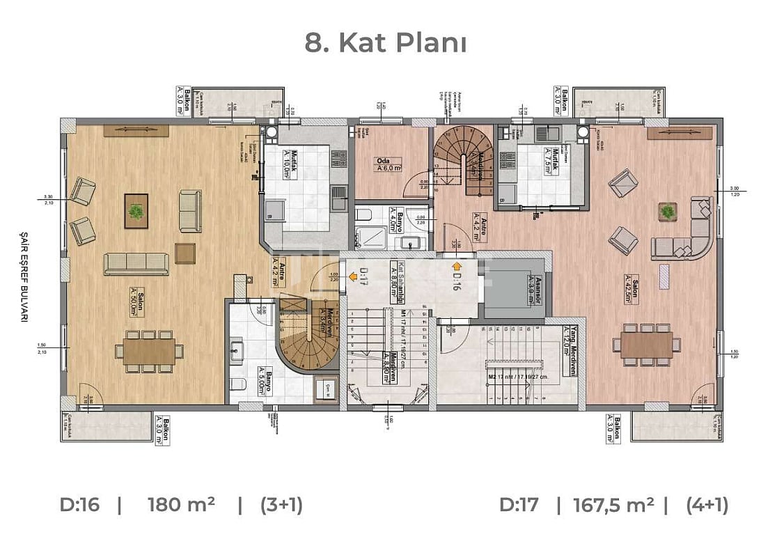 Appartamenti Konak, Turchia, 167 m² - foto 14